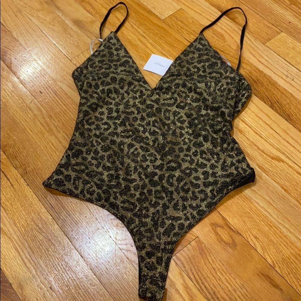 Lovers and Friends Cheetah body suit NWT Large